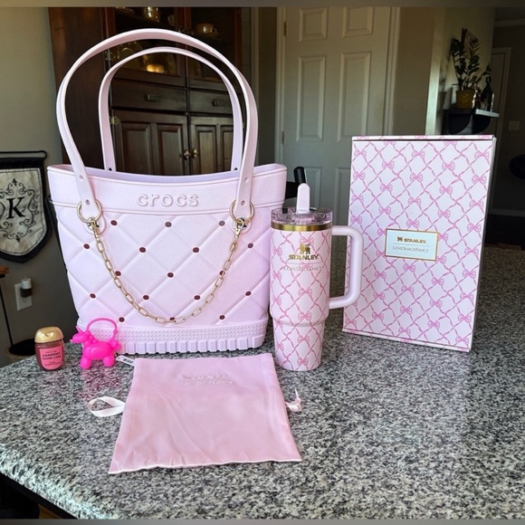 ♥️💖 Stanley x LoveShackFancy Protour 30oz Ribbon Bow BOX w/ SATIN DRAWSTRING BAG - Picture 9 of 10